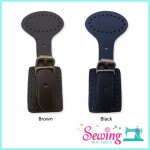 SNAP BUTTON - LEATHER-10.7CM(BLACK& BROWN)